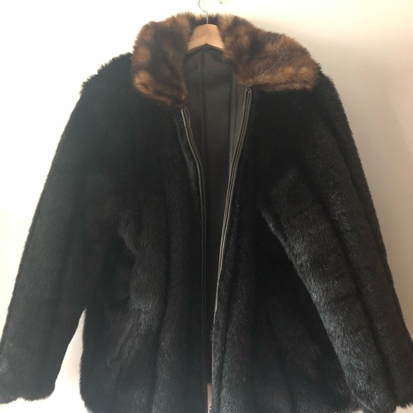 Wilsons Leather Reversible Jacket with Faux Fur XL - Picture 4 of 5